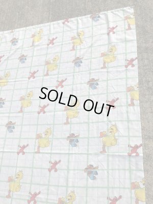 90年代のセサミストリートのビンテージのフラットシーツ