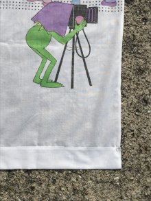 他の写真3: The Muppet Show “Kermit & Miss Piggy” Flat Sheet　カーミット　ビンテージ　フラットシーツ　ミスピギー　80年代