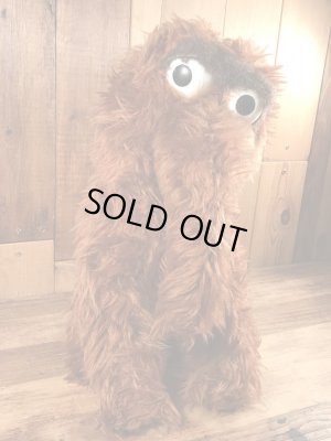 70年代のセサミストリートのスナッフィーのビンテージのぬいぐるみ