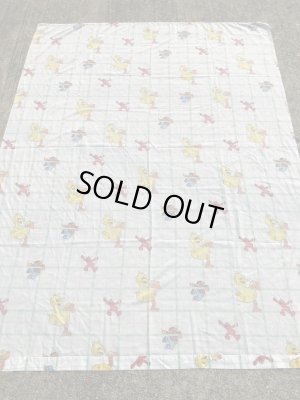 90年代のセサミストリートのビンテージのフラットシーツ