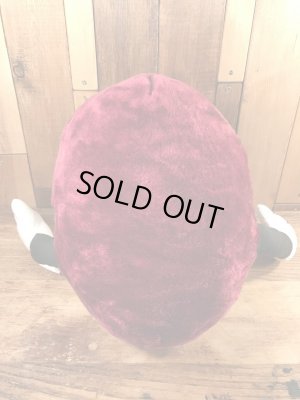 80年代のアドバタイジングキャラクターのカリフォルニアレーズンのヴィンテージのぬいぐるみ