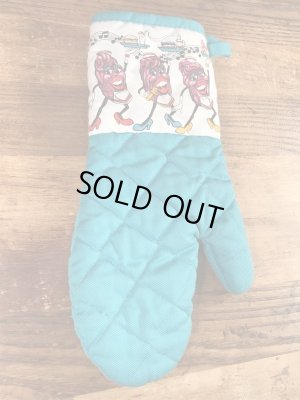 80年代のカリフォルニアレーズンのビンテージのミトン