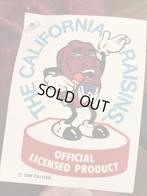 80年代のカリフォルニアレーズンのビンテージのぬいぐるみ