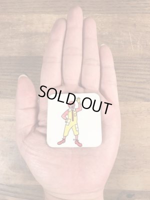 90年代のマクドナルドのロナルドのビンテージのマグネット