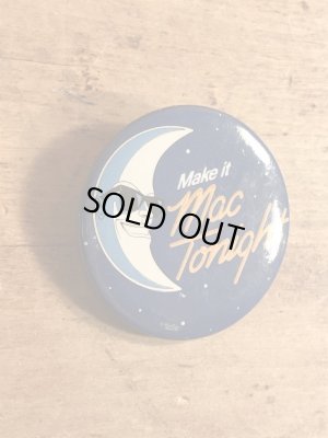 80年代のマクドナルドのマックトゥナイトのビンテージの缶バッジ