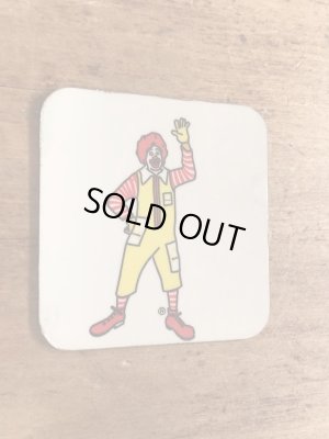 90年代のマクドナルドのロナルドのビンテージのマグネット
