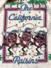 80年代のカリフォルニアレーズンのヴィンテージのキッチンタオル