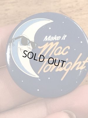 80年代のマクドナルドのマックトゥナイトのビンテージの缶バッジ