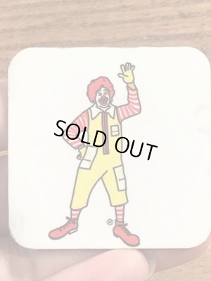 90年代のマクドナルドのロナルドのビンテージのマグネット