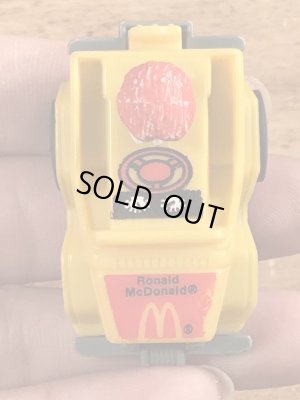 80年代のマクドナルドのロナルドのビンテージのプルバックカー