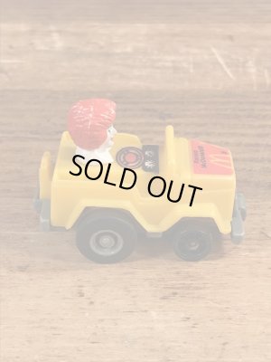 80年代のマクドナルドのロナルドのビンテージのプルバックカー