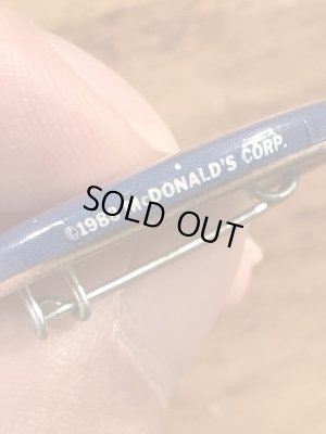 80年代のマクドナルドのマックトゥナイトのビンテージの缶バッジ