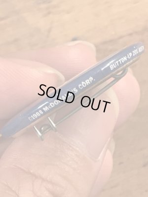 80年代のマクドナルドのマックトゥナイトのビンテージの缶バッジ