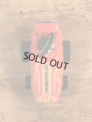 80年代のマクドナルドのハンバーグラーのビンテージのプルバックカー