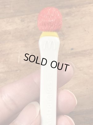 80年代のマクドナルドのロナルドのヴィンテージの歯ブラシ