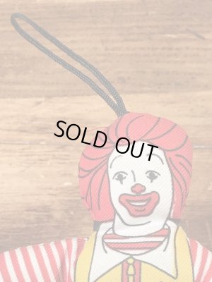 マクドナルドのロナルドのビンテージのオーナメントドール