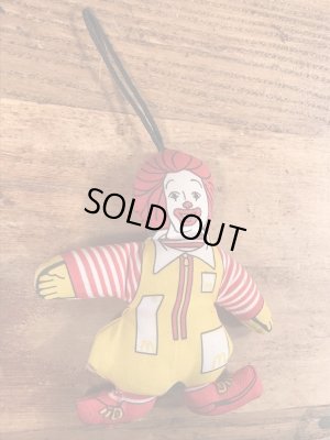 マクドナルドのロナルドのビンテージのオーナメントドール