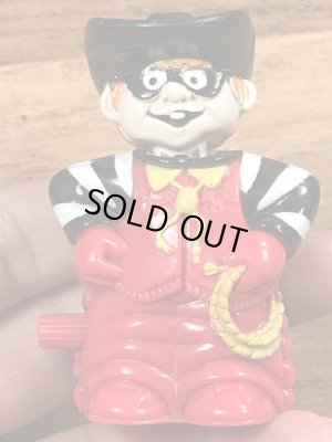 90年代のマクドナルドのハンバーグラーのビンテージのハッピーミールトイ