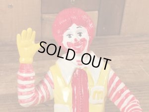 80年代のマクドナルドのロナルドのビンテージのコインバンク