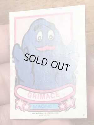 80年代のマクドナルドのグリマスのヴィンテージのマグネット