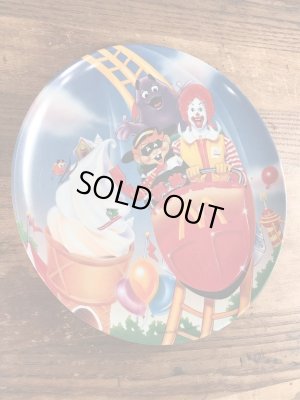 90年代のマクドナルドのビンテージのプラスチックプレート