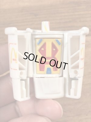 80年代のマクドナルドのニューフードチェンジャブルズのビンテージのハッピーミールトイ