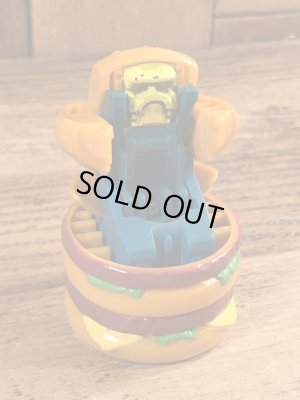 80年代のマクドナルドのフードチェンジャブルズのビンテージのハッピーミールトイ