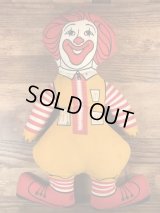 McDonald's “Ronald McDonald” Cloth Doll　ロナルド　ビンテージ　クロスドール　マクドナルド　70年代