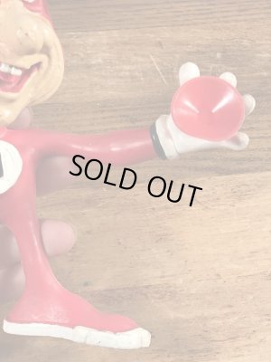 80年代のドミノピザのノイドのビンテージのベンダブルフィギュア