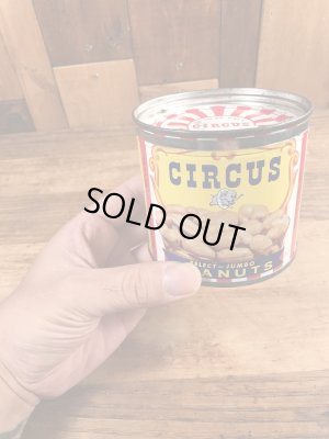 サーカスのピーナッツのヴィンテージのTin缶