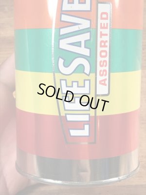 ロールキャンディのライフセーバーズのヴィンテージのTin缶