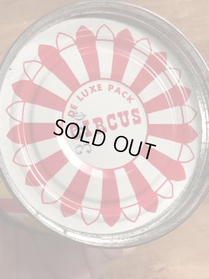 50年代のサーカスのビンテージのブリキ缶