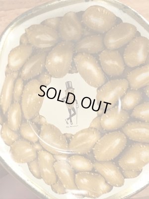 アドバタイジングキャラクターのミスターピーナッツのビンテージのTin容器