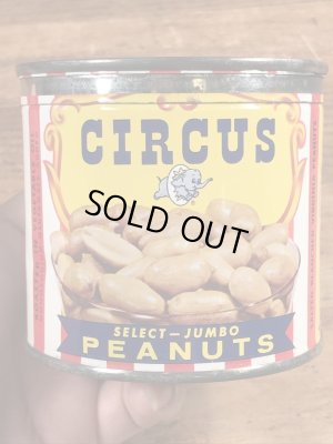 50年代のサーカスのビンテージのブリキ缶