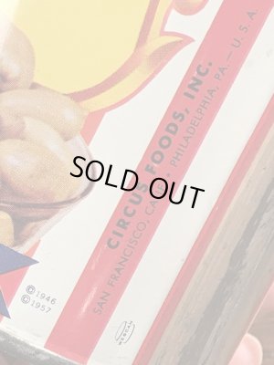 50年代のサーカスのビンテージのブリキ缶