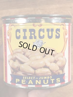 50年代のサーカスのビンテージのブリキ缶