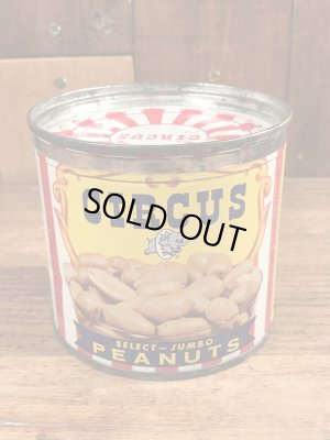 50年代のサーカスのビンテージのブリキ缶