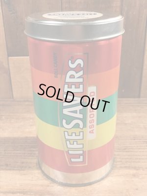 90年代のライフセーバーズのビンテージのブリキ缶