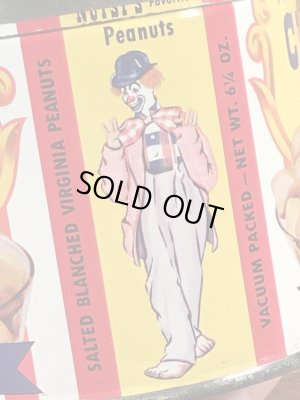 サーカスのピーナッツのヴィンテージのTin缶