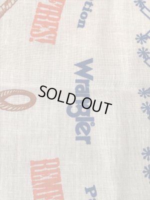 80年代のスモーキーベアとラングラーのビンテージのバンダナ