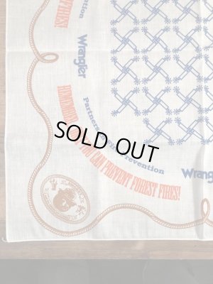 80年代のスモーキーベアとラングラーのビンテージのバンダナ