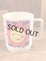 Kellogg “Raisin Bran Sun” Plastic Mug　レーズンブラン　ビンテージ　マグカップ　ケロッグ　80年代