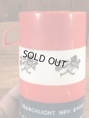 アドバタイジングキャラクターのミスタージップのビンテージの水筒