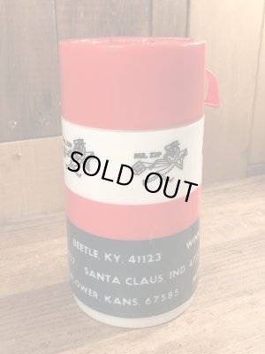 アドバタイジングキャラクターのミスタージップのビンテージの水筒