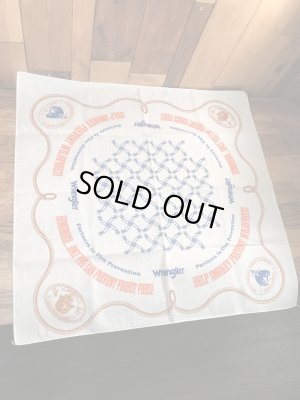 80年代のスモーキーベアとラングラーのビンテージのバンダナ