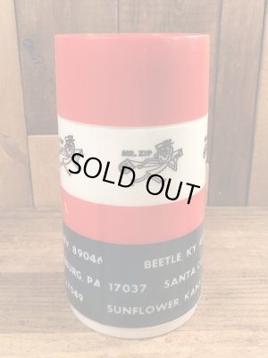 アドバタイジングキャラクターのミスタージップのビンテージの水筒