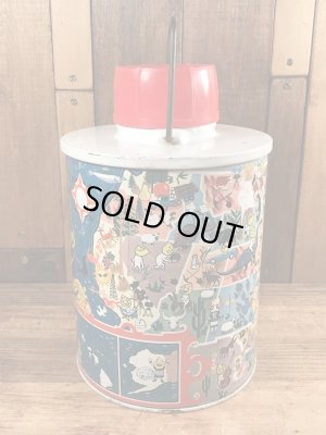 アドバタイジングキャラクターのエッソボーイのビンテージのサーモスボトル