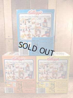 ケロッグの企業キャラクターのライスクリスピーのヴィンテージのフィギュア