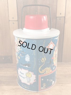 企業キャラクターのエッソオイルのヴィンテージの水筒