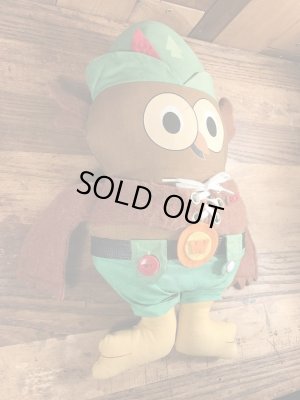 アドバタイジングキャラクターのウッジーオウルのビンテージのクロスドール